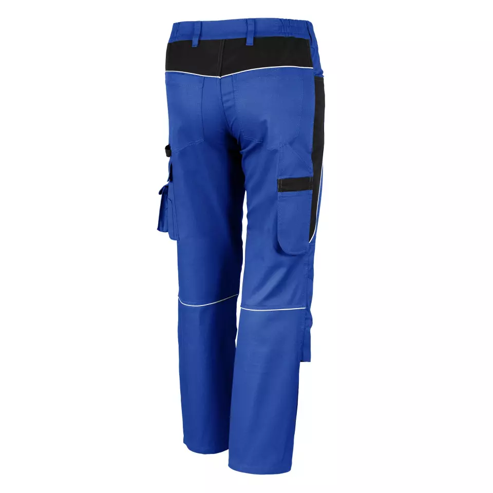 Qualitex NM-42006-0336, PRO Work Pants Cornflower Blue/Black, image 2, gallery thumbnail