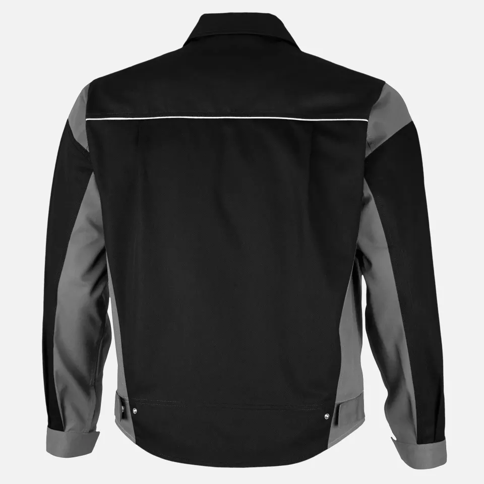 Qualitex NM-43006-3632, PRO Waist Jacket Black/Grey, image 2, gallery thumbnail