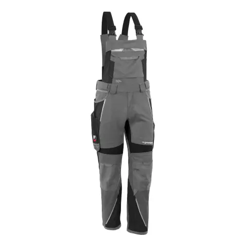 Grizzlyskin IRON Bib and Brace Grey/Black