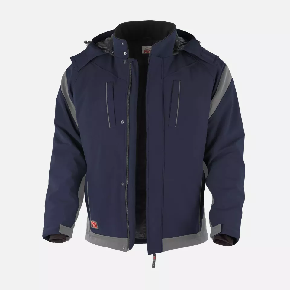 Qualitex NM-67006-0532, PRO Softshell Jacket Navy/Grey, image 1, gallery thumbnail