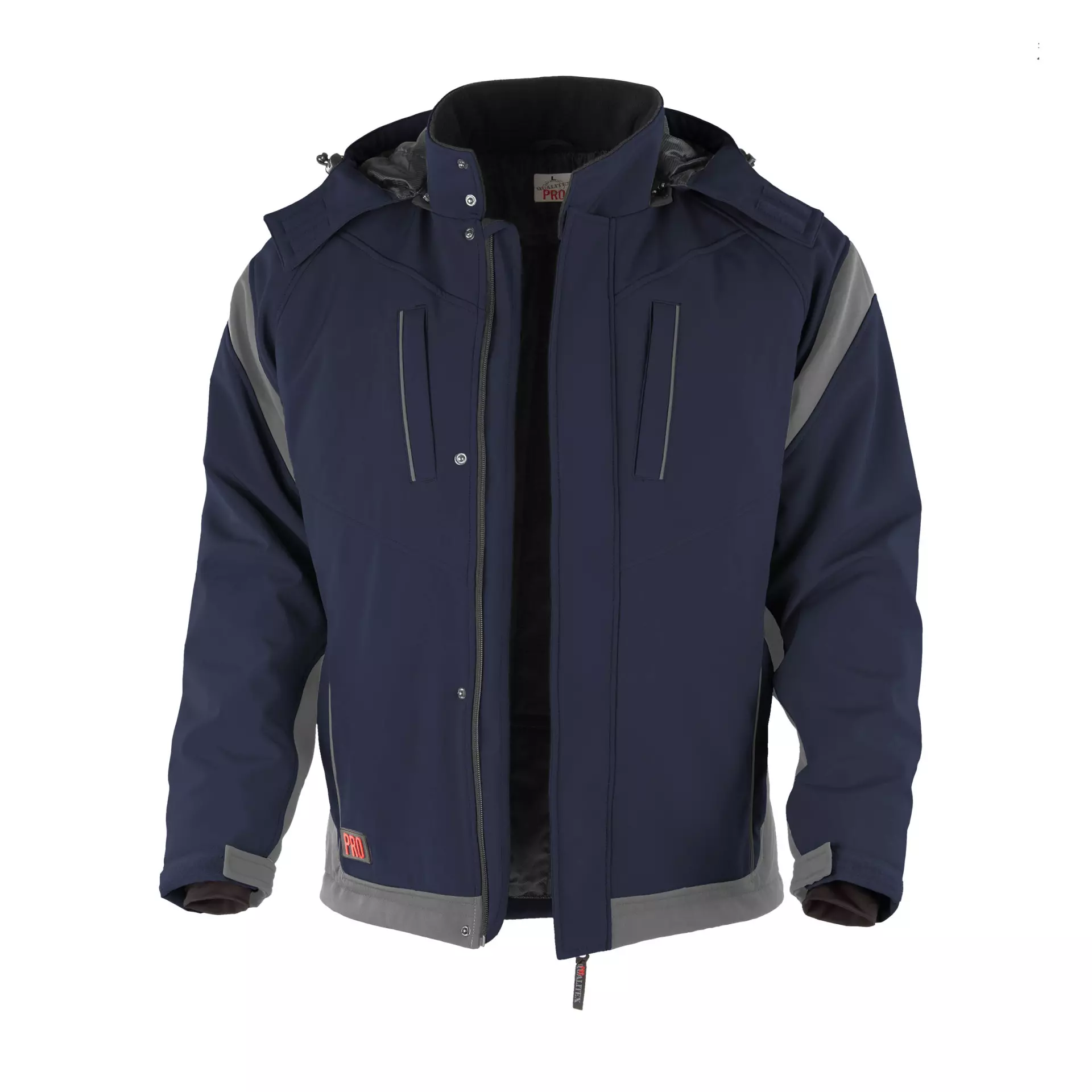 Qualitex NM-67006-0532, PRO Softshell Jacket Navy/Grey