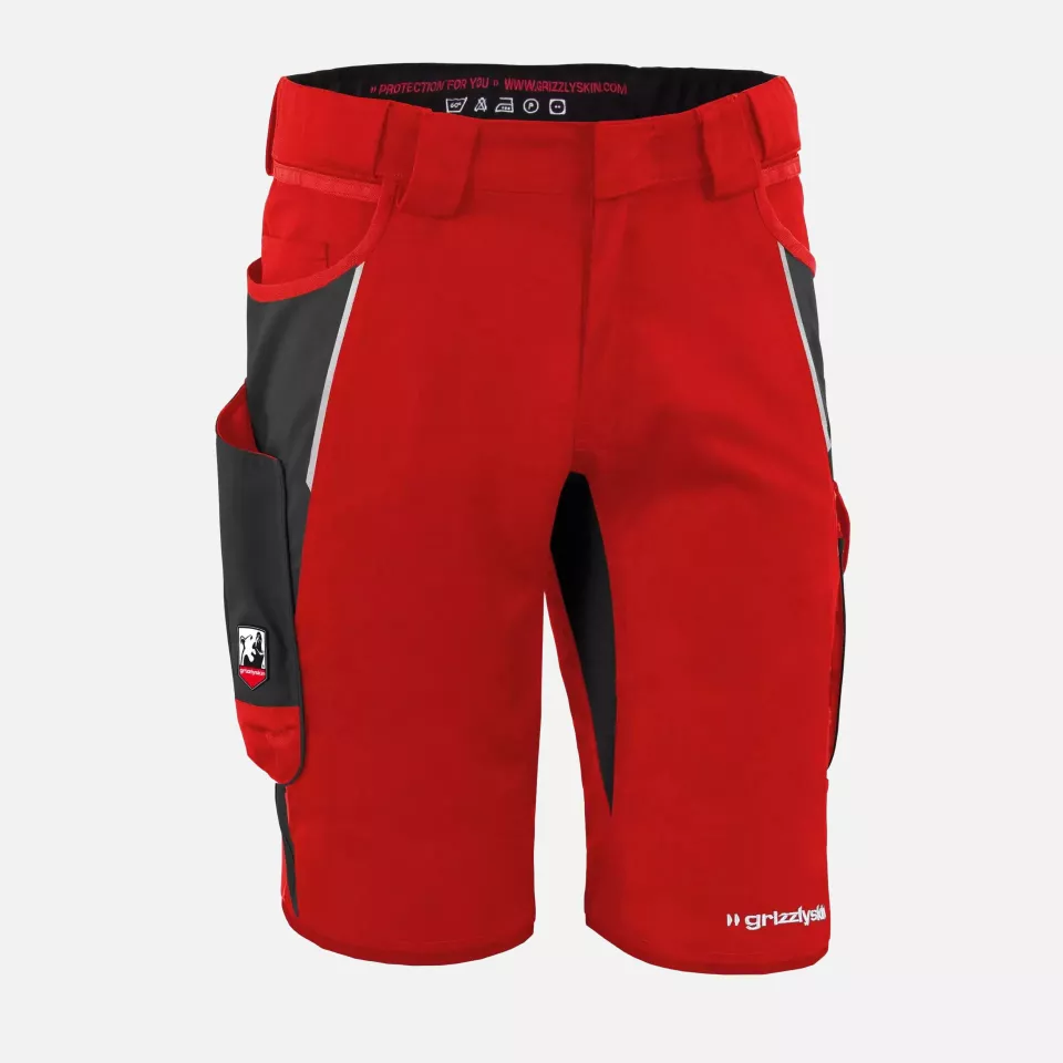 Grizzlyskin GIM3602, IRON Shorts Red/Black, image 1, gallery thumbnail