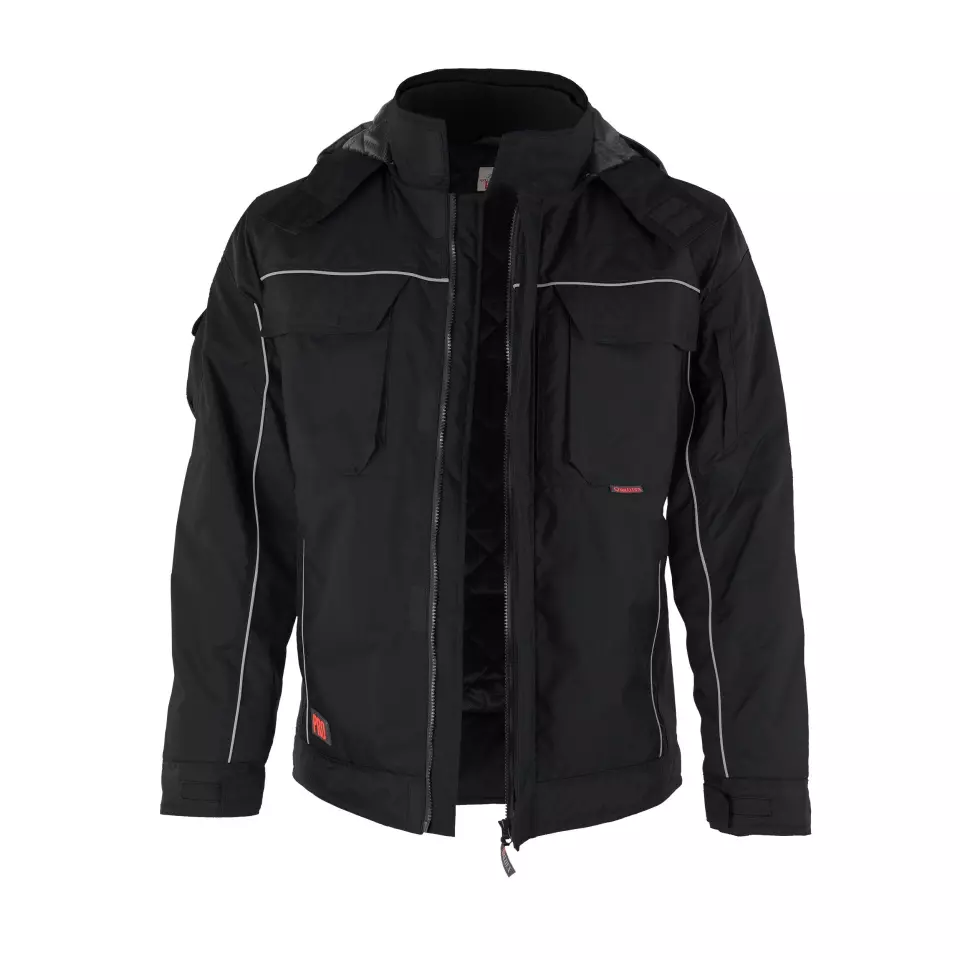 Qualitex NM-69006-3600, PRO Black Winter Jacket, image 1, gallery thumbnail