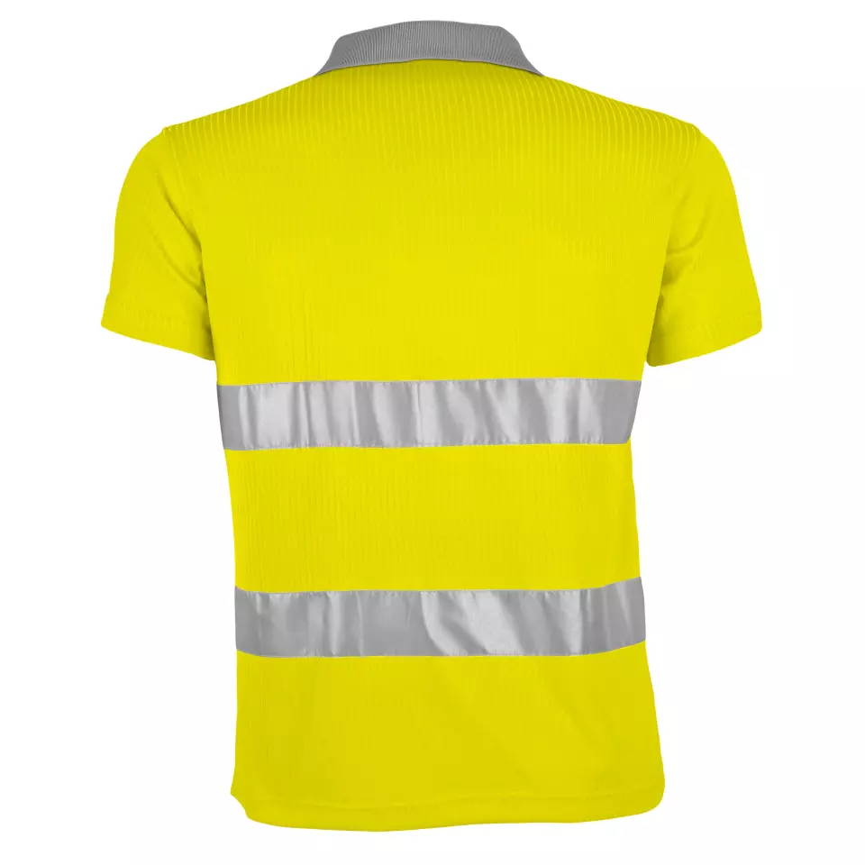 Qualitex NM-36009-9000, Signal Poloshirt warngelb, image 2, gallery thumbnail