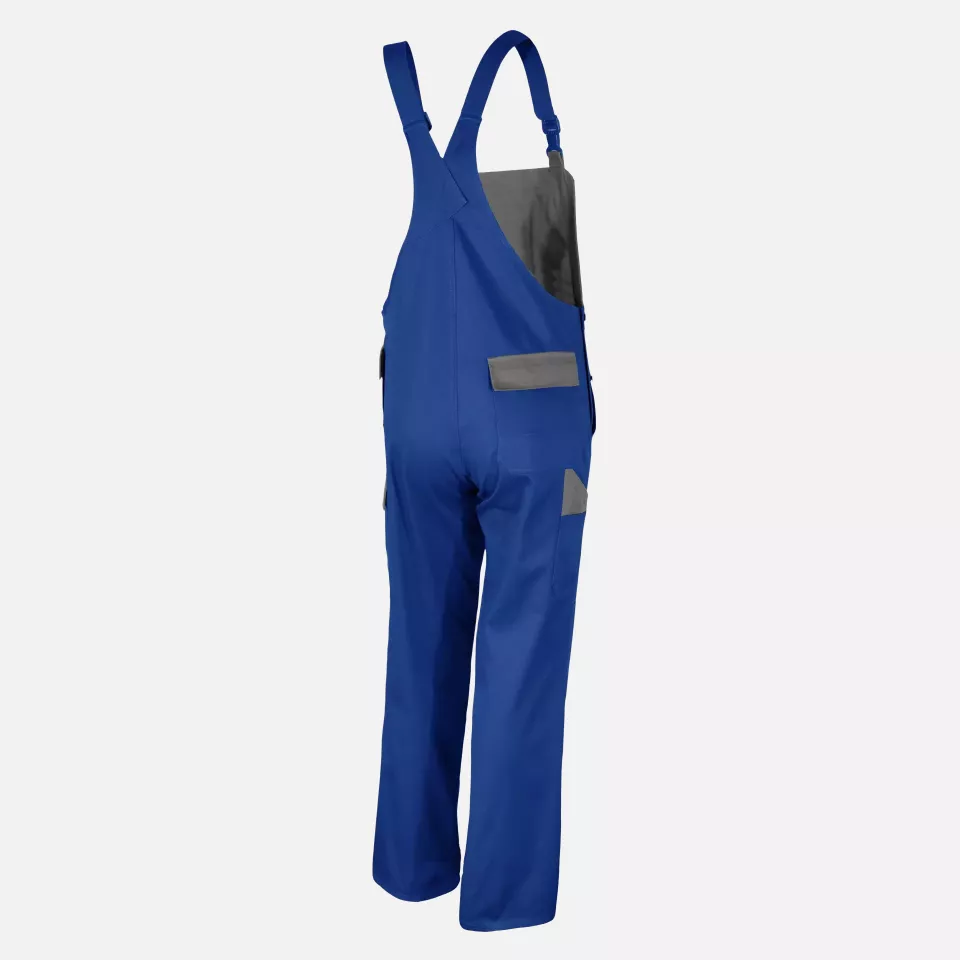 Qualitex NM-41005-0331, Image Bib and Brace Cornflower Blue/Light Grey, image 2, gallery thumbnail