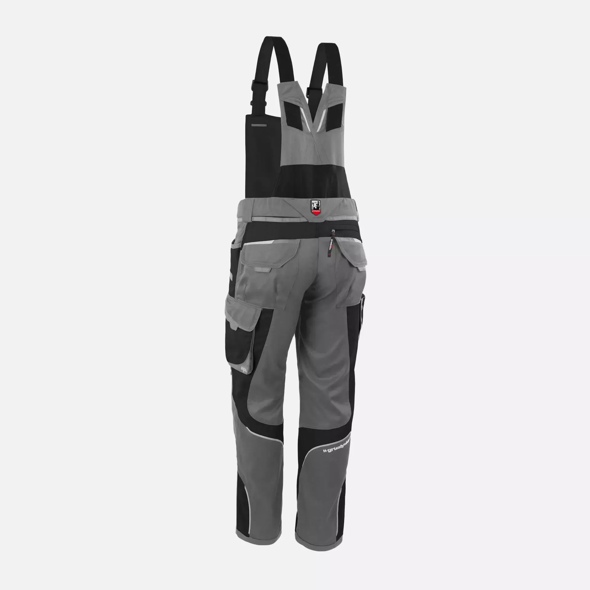 Grizzlyskin GIM3707, IRON Bib and Brace Grey/Black, image 2