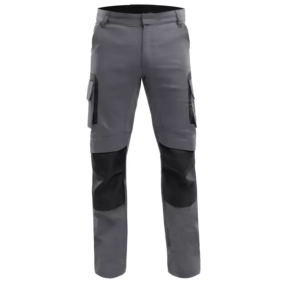 Qualitex NM-42015-3236, Pro+ Work Pants Grey/Black, image 1, gallery thumbnail
