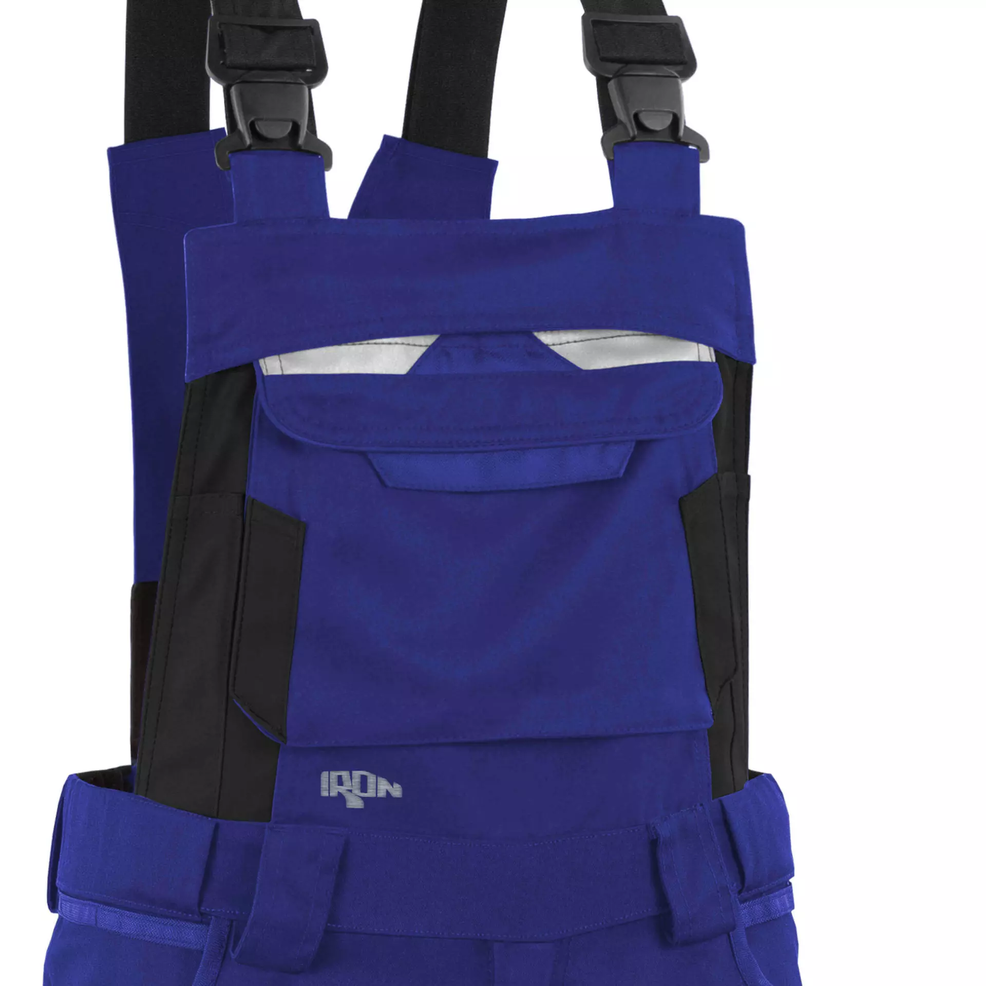 Grizzlyskin GIM3700, IRON Bib and Brace Cornflower Blue/Black, image 3