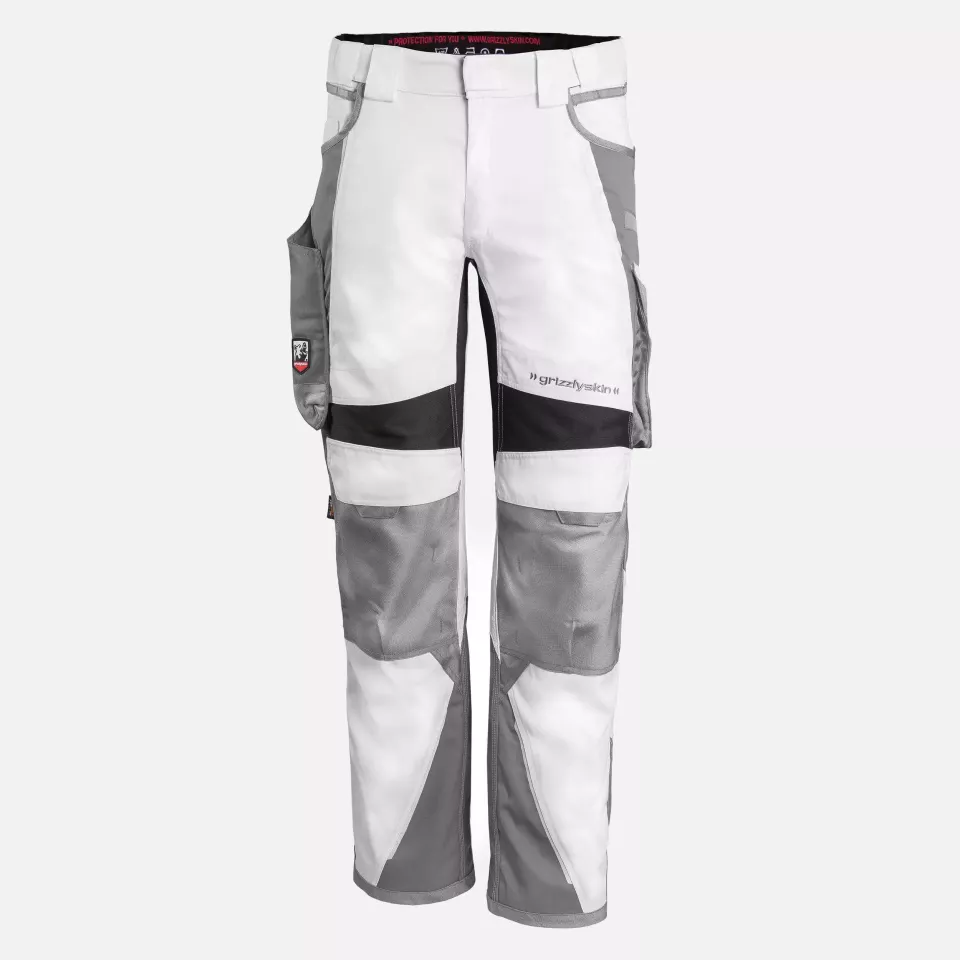 Grizzlyskin GIM3804, IRON Trousers White/Grey, image 1, gallery thumbnail