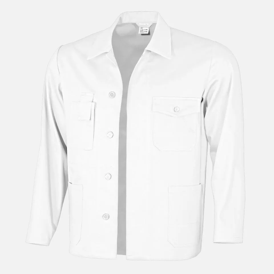Qualitex NM-44001-3000, Basic Arbeitsjacke weiß, image 1, gallery thumbnail