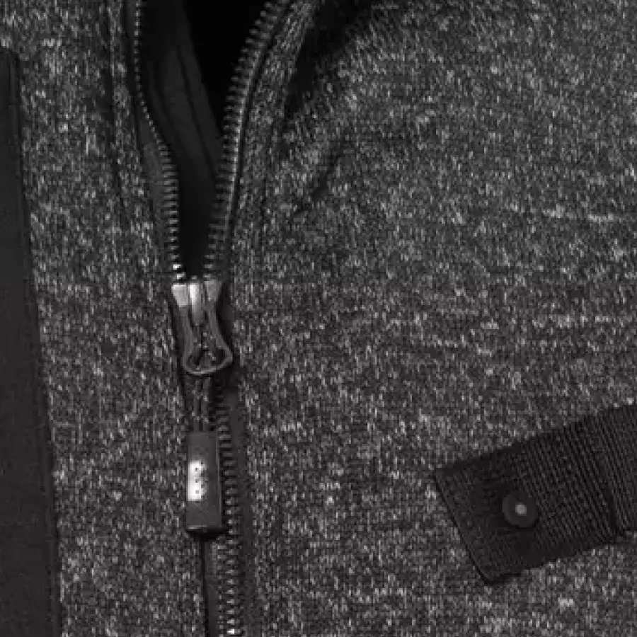 **Zipper Closure** lets you adjust warmth quickly and effortlessly for all-day comfort.