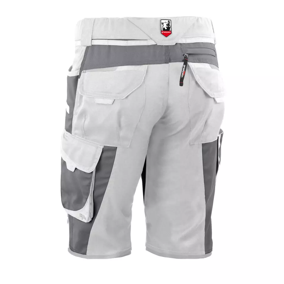Grizzlyskin GIM3604, IRON Shorts White/Grey, image 2, gallery thumbnail