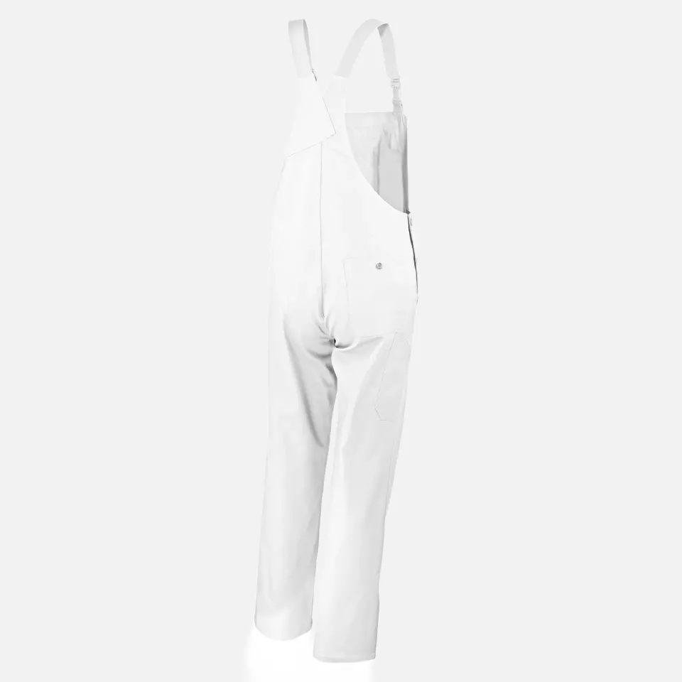 Qualitex NM-41002-3000, Classic Latzhose weiß, image 2, gallery thumbnail