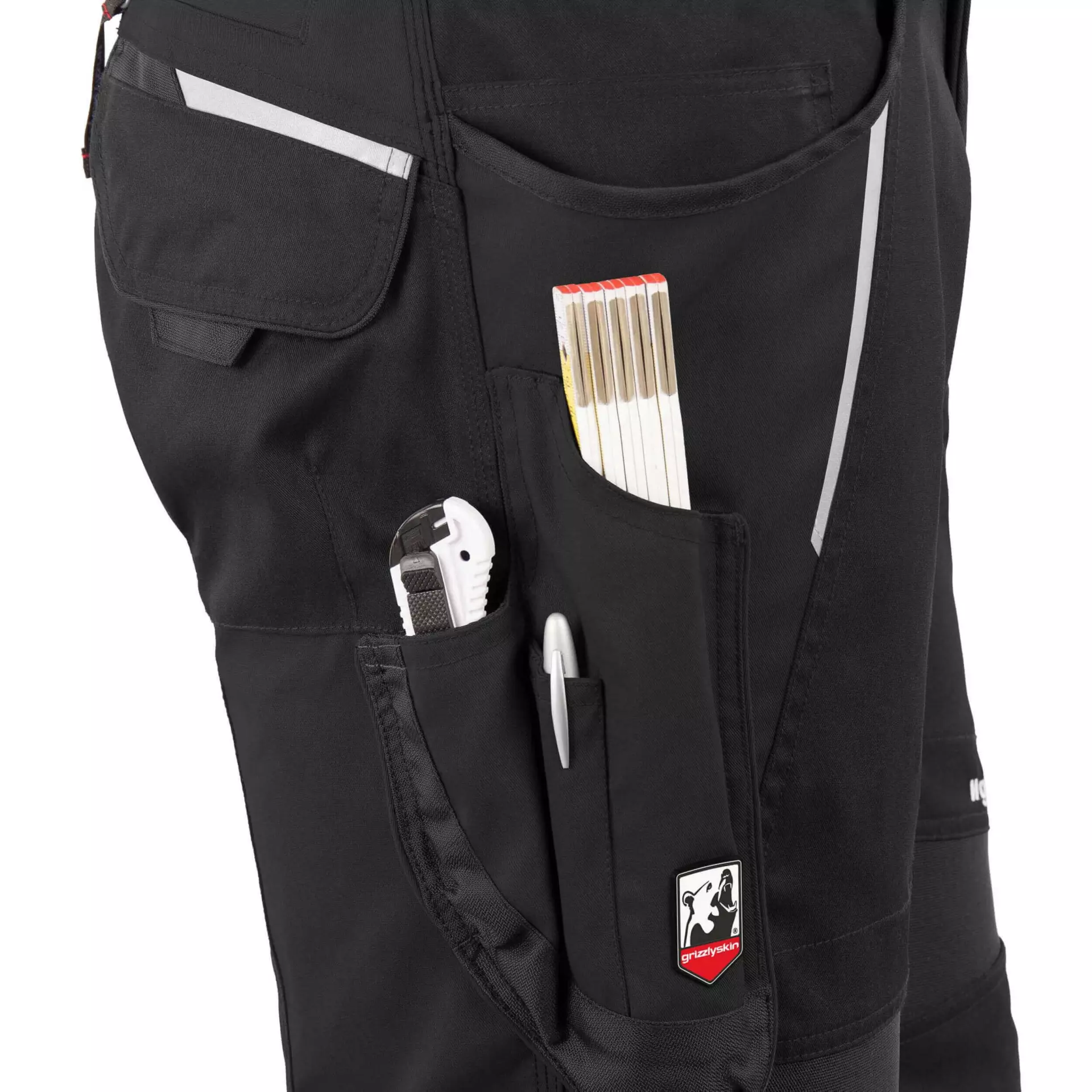 Grizzlyskin GIM3705, IRON Black Bib and Brace, image 4