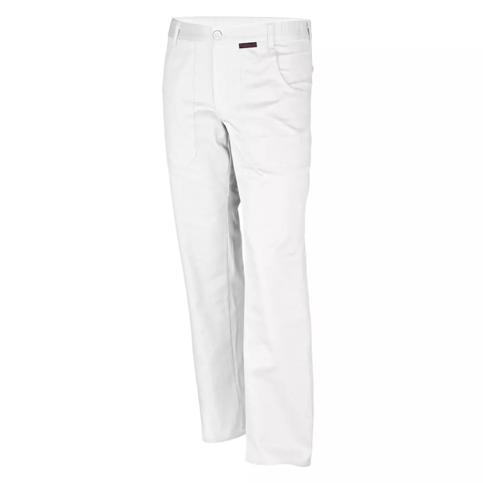 Qualitex NM-42002-3000, Classic White Waist Trousers, image 1, gallery thumbnail