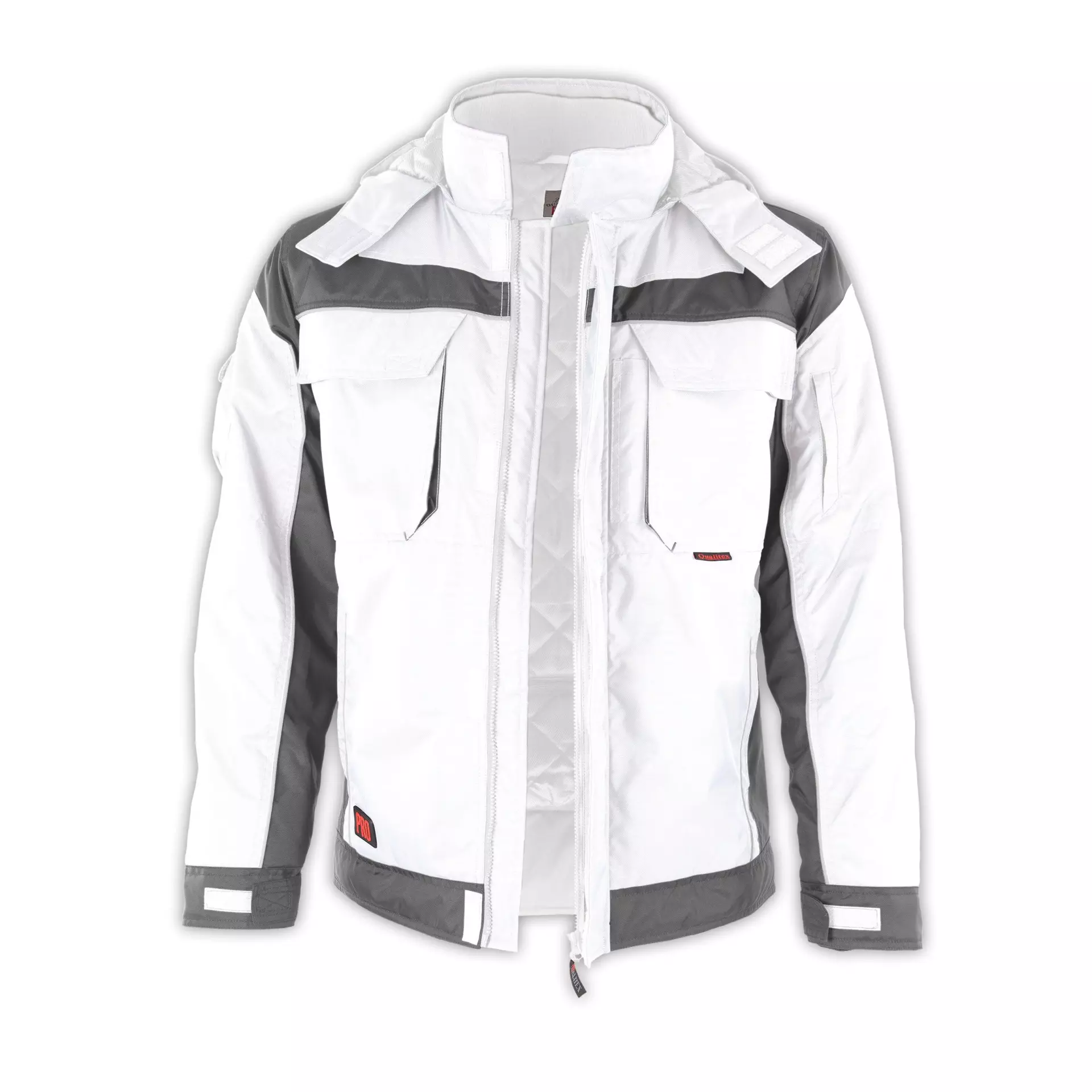 Qualitex NM-69006-3032, PRO Winterjacke weiß/grau, image 1