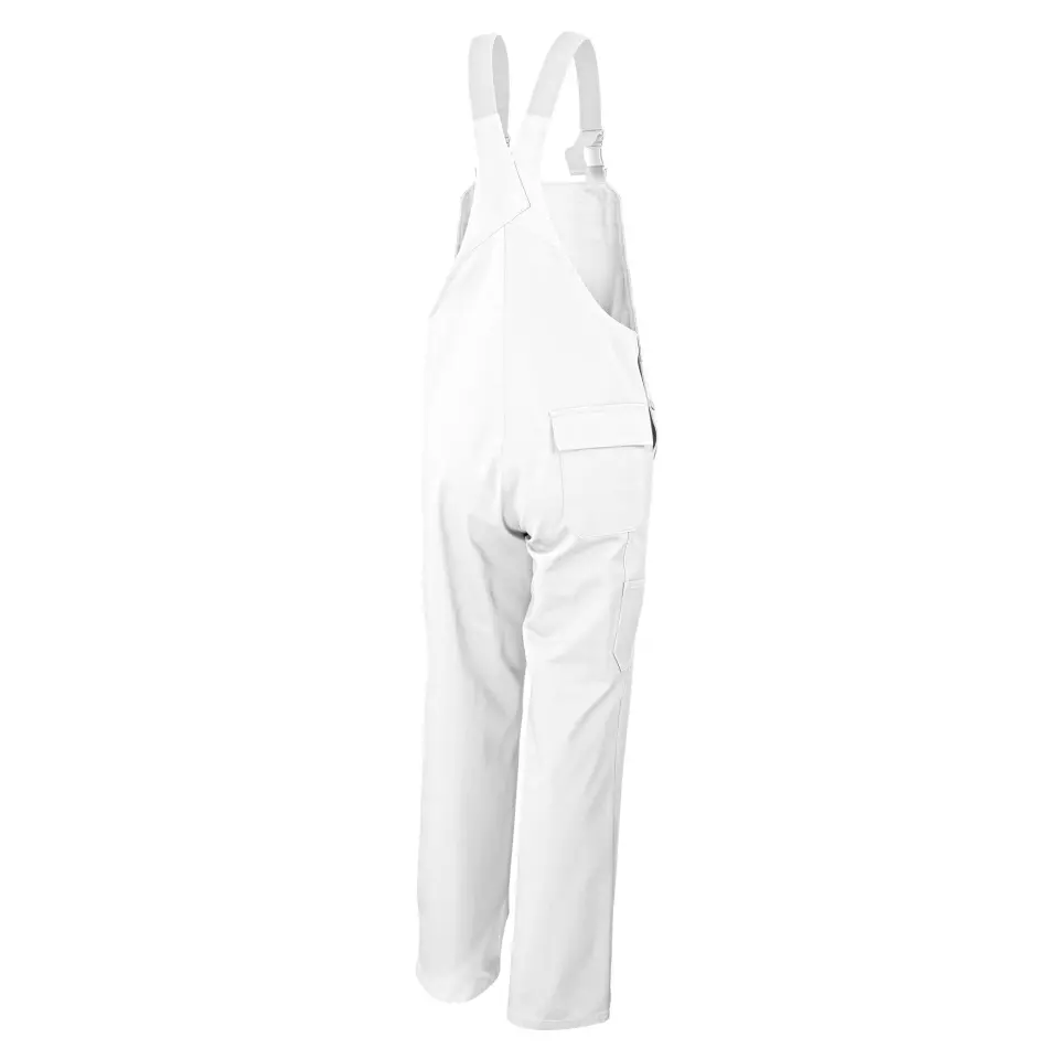 Qualitex NM-41003-3000, Favorit Bib Overall White, image 2, gallery thumbnail