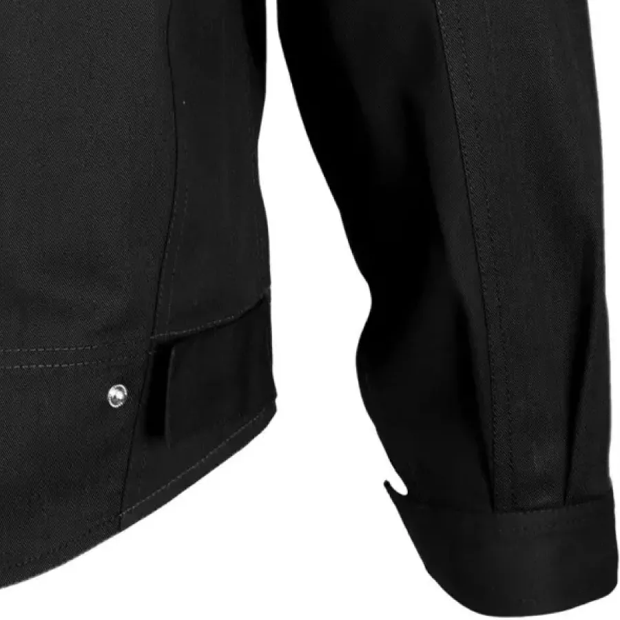 **Sleeve Cuffs with Velcro Closure** allow quick, adjustable fit for secure comfort at the wrists.