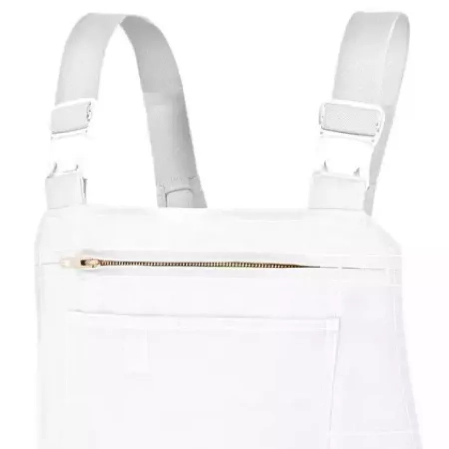 **Elastic Straps with Safety Buckle** adapt smoothly to your movement while holding the bib securely.