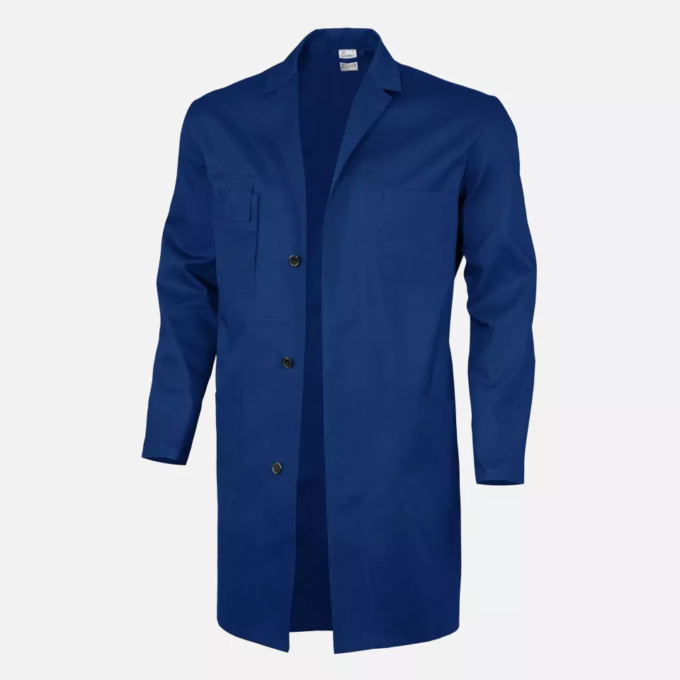 Qualitex NM-46001-0300, Basic Work Coat Royal Blue, image 1, gallery thumbnail