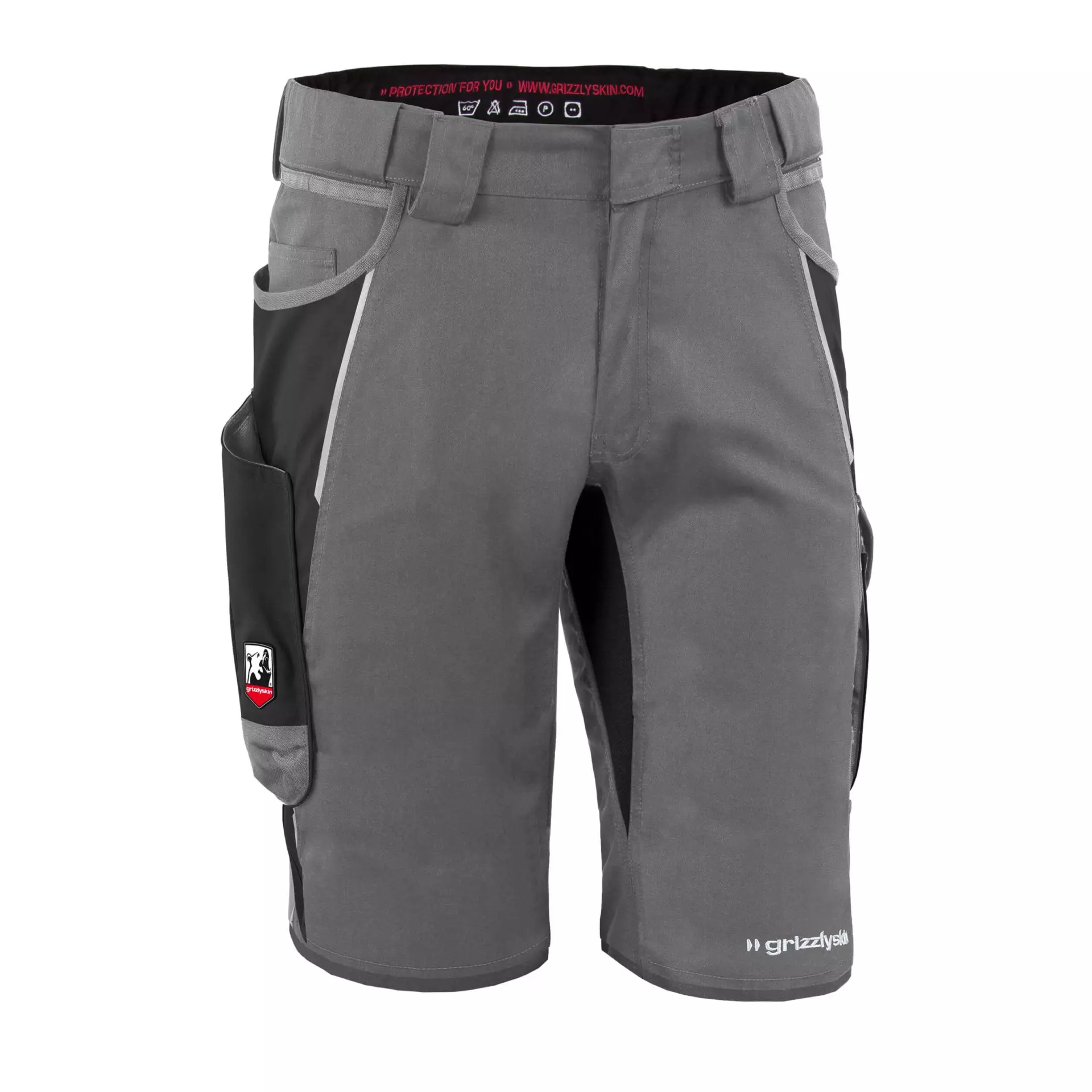 Grizzlyskin GIM3607, IRON Shorts Grey/Black
