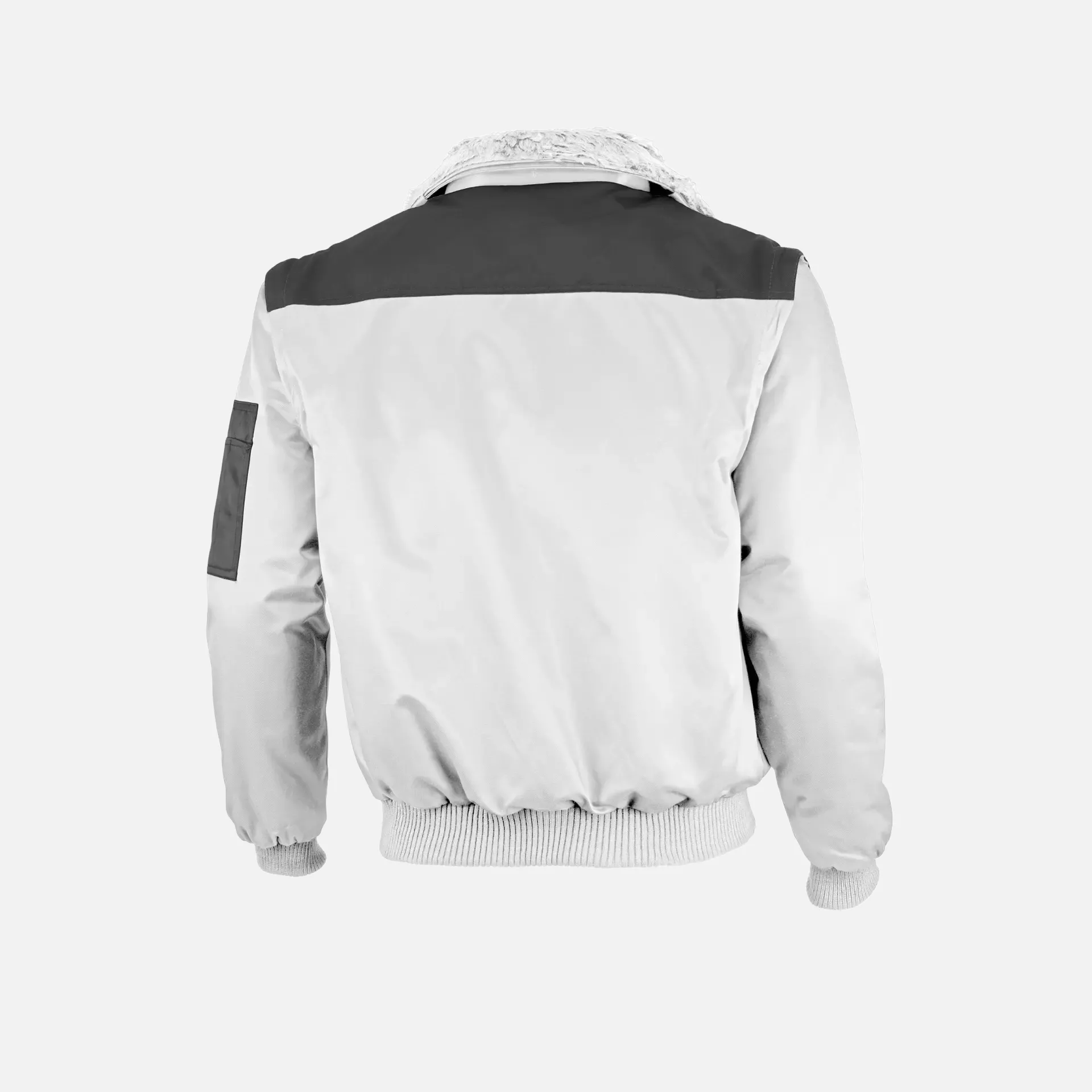 Qualitex NM-70001-3032, Two-Tone Pilot Jacket White/Grey, image 2