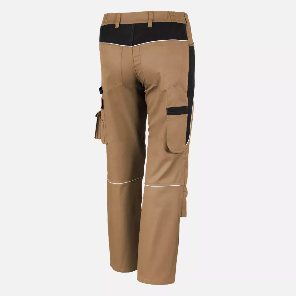 Qualitex NM-42006-4236, PRO Bundhose khaki/schwarz, image 2, gallery thumbnail