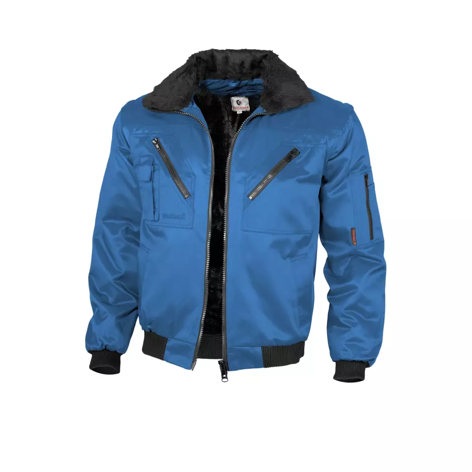 Qualitex NM-70001-0400, Einfarbig Pilotenjacke royalblau, image 1, gallery thumbnail