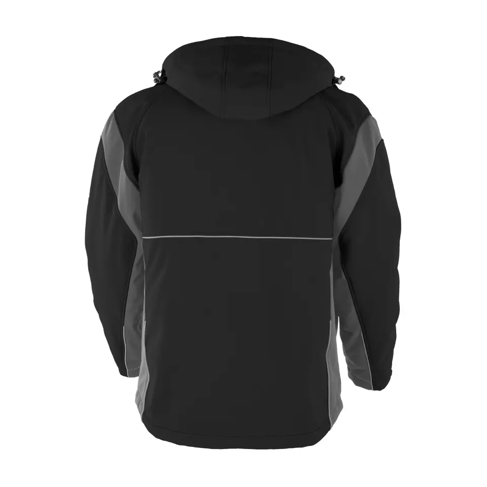 Qualitex NM-67006-3632, PRO Softshell Jacket Black/Grey, image 2, gallery thumbnail