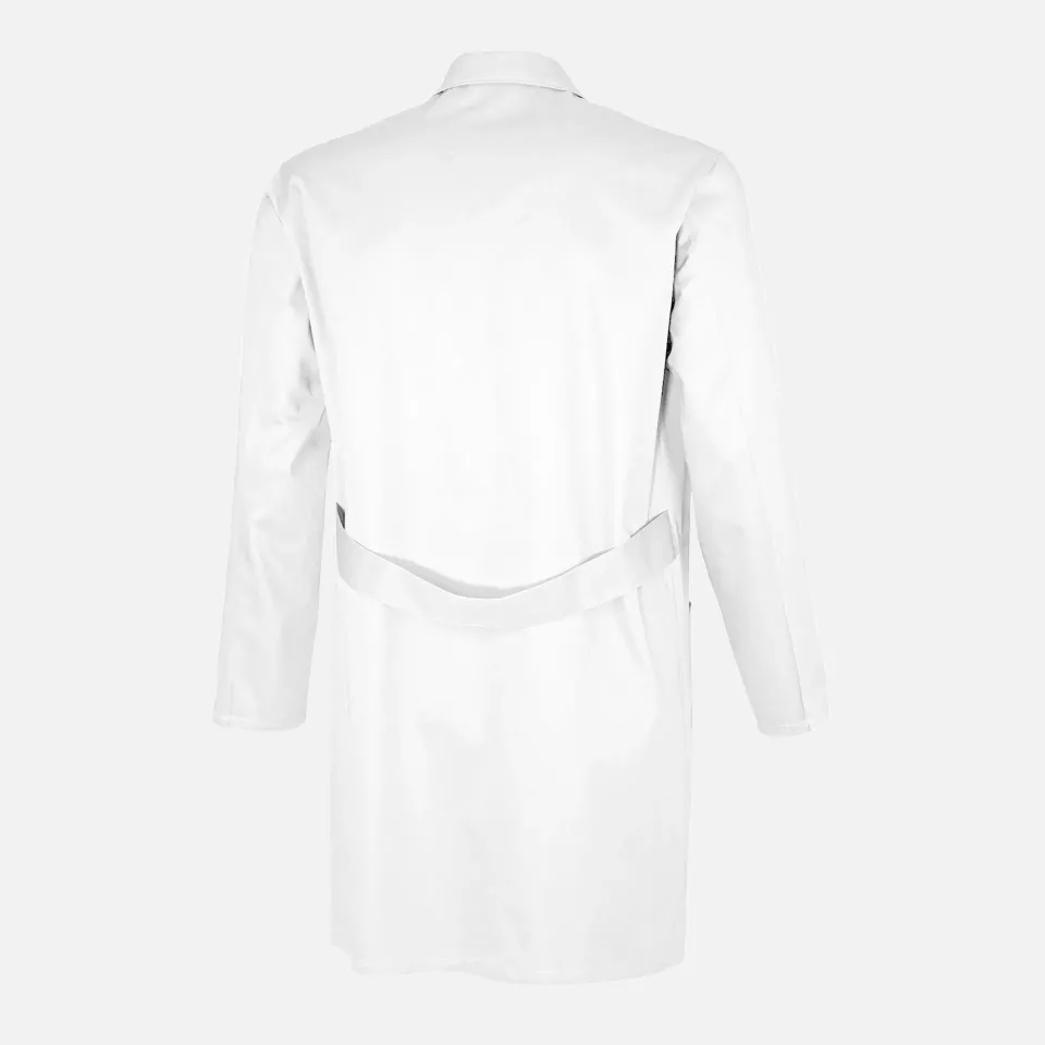 Qualitex NM-46001-3000, Basic Work Coat White, image 2, gallery thumbnail