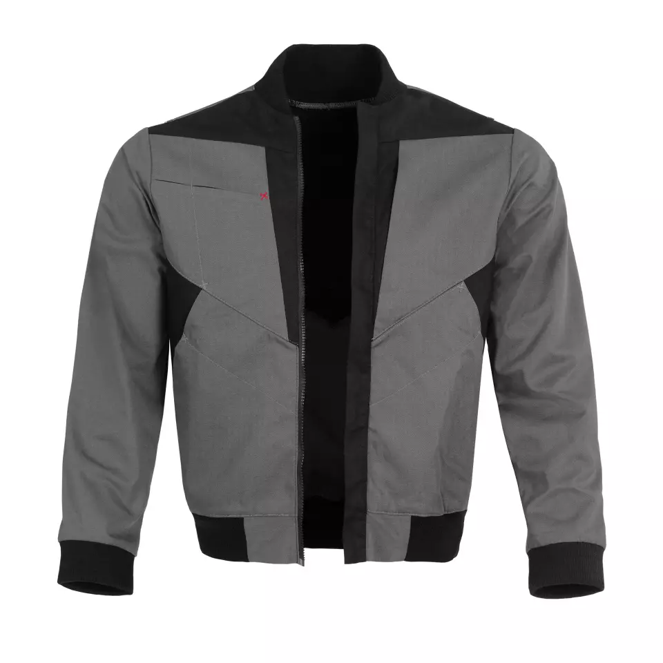 Qualitex NM-43011-3236, X-Serie Blouson Jacket Grey/Black, image 1, gallery thumbnail
