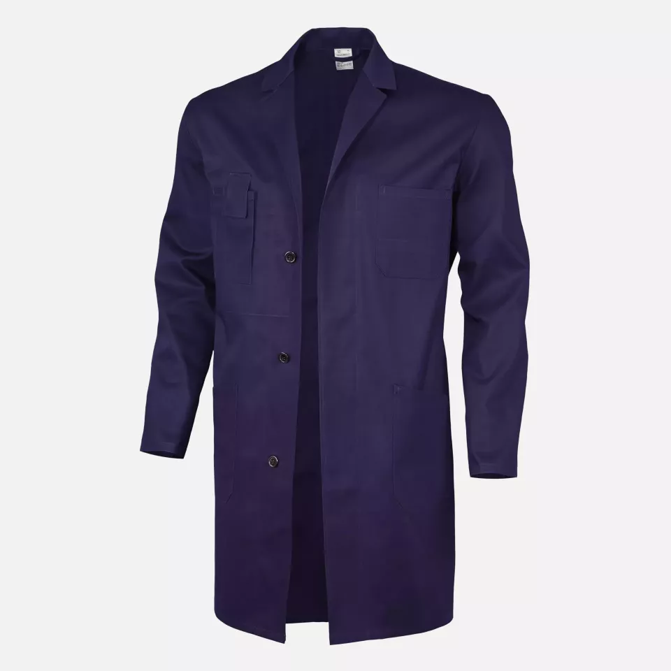 Qualitex NM-46001-0600, Basic Work Coat Hydron Blue, image 1, gallery thumbnail