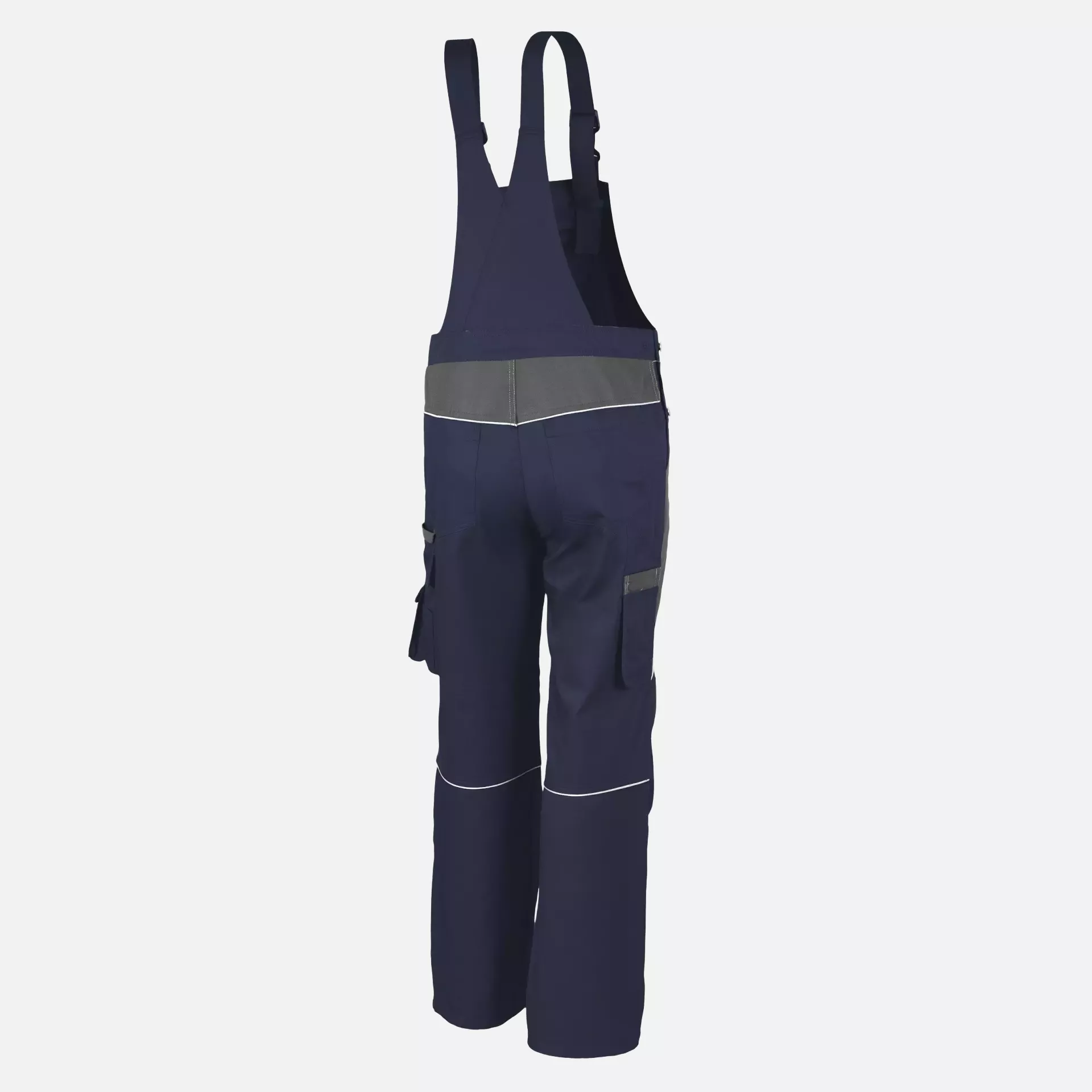 Qualitex NM-41006-0532, PRO Bib and Brace Navy/Grey, image 2