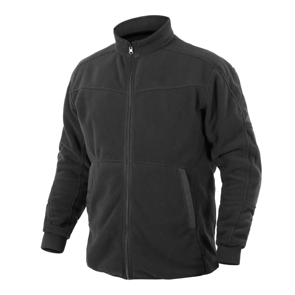 Qualitex NM-64014-3600, IND Black Fleece Jacket, image 1, gallery thumbnail