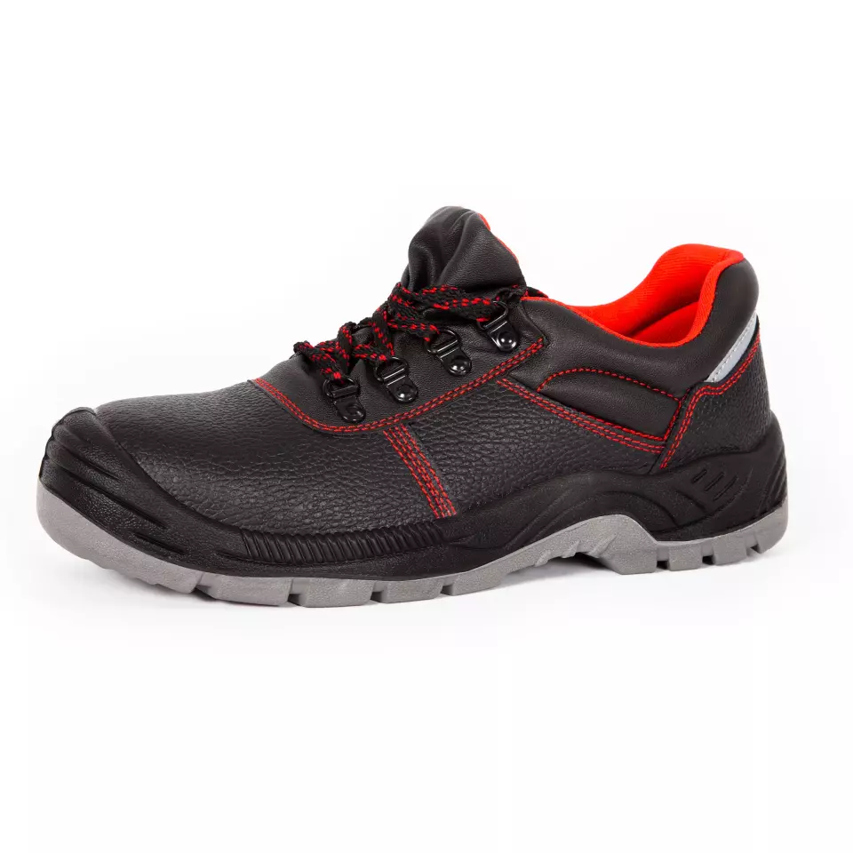 Qualitex NM-11001-3623, Low Shoe S3 Black/Red, image 1, gallery thumbnail