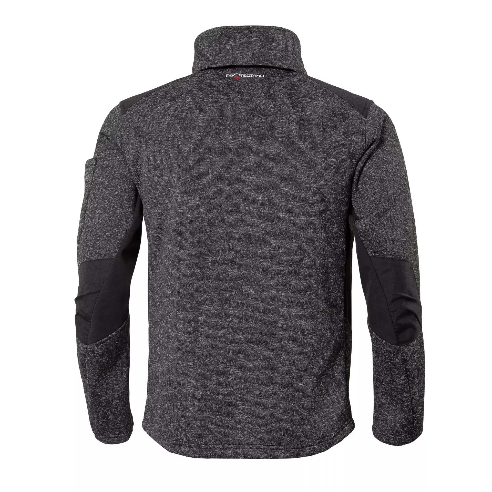 Qualitex NM-65013-3600, Knitted Fleece Jacket Black/Melange, image 2