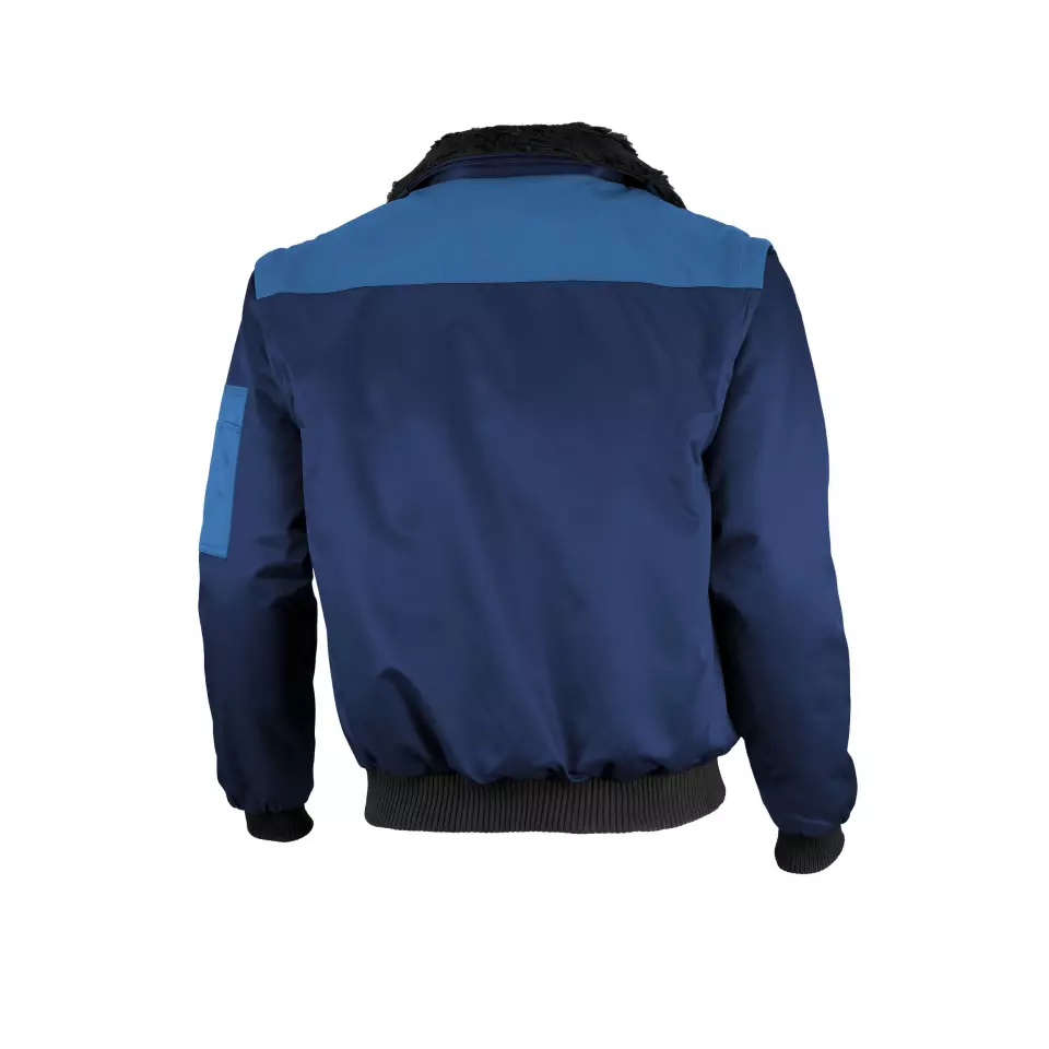 Qualitex NM-70001-0504, Two-Tone Pilot Jacket Navy/Royal, image 2, gallery thumbnail