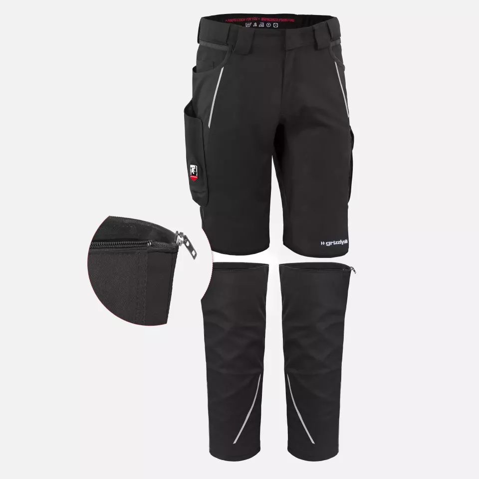 Grizzlyskin GIMBL05, IRON Zip-Off Legs Black, image 2, gallery thumbnail