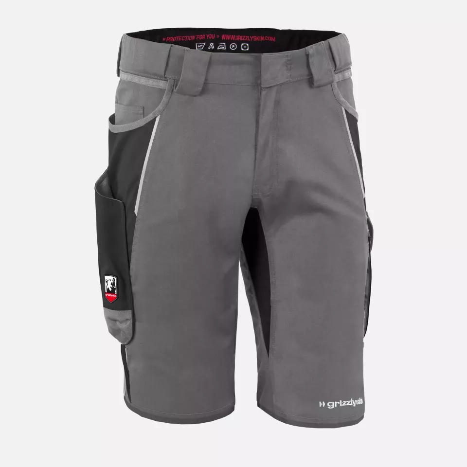 Grizzlyskin GIM3607, IRON Shorts Grey/Black, image 1, gallery thumbnail