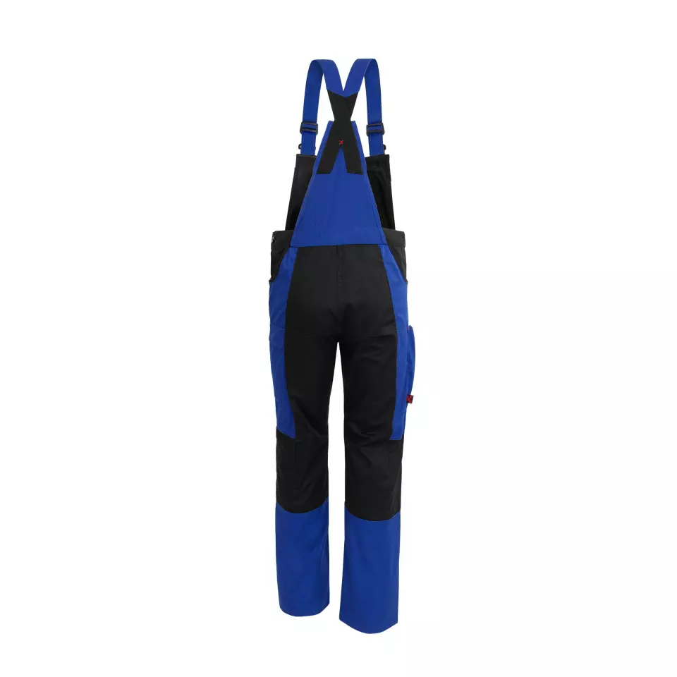 Qualitex NM-41011-0336, X-Serie Bib Overall Cornflower Blue/Black, image 2, gallery thumbnail