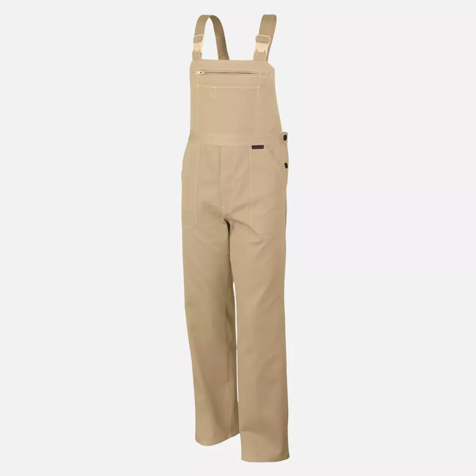 Qualitex NM-41003-4200, Favorit Latzhose khaki, image 1, gallery thumbnail