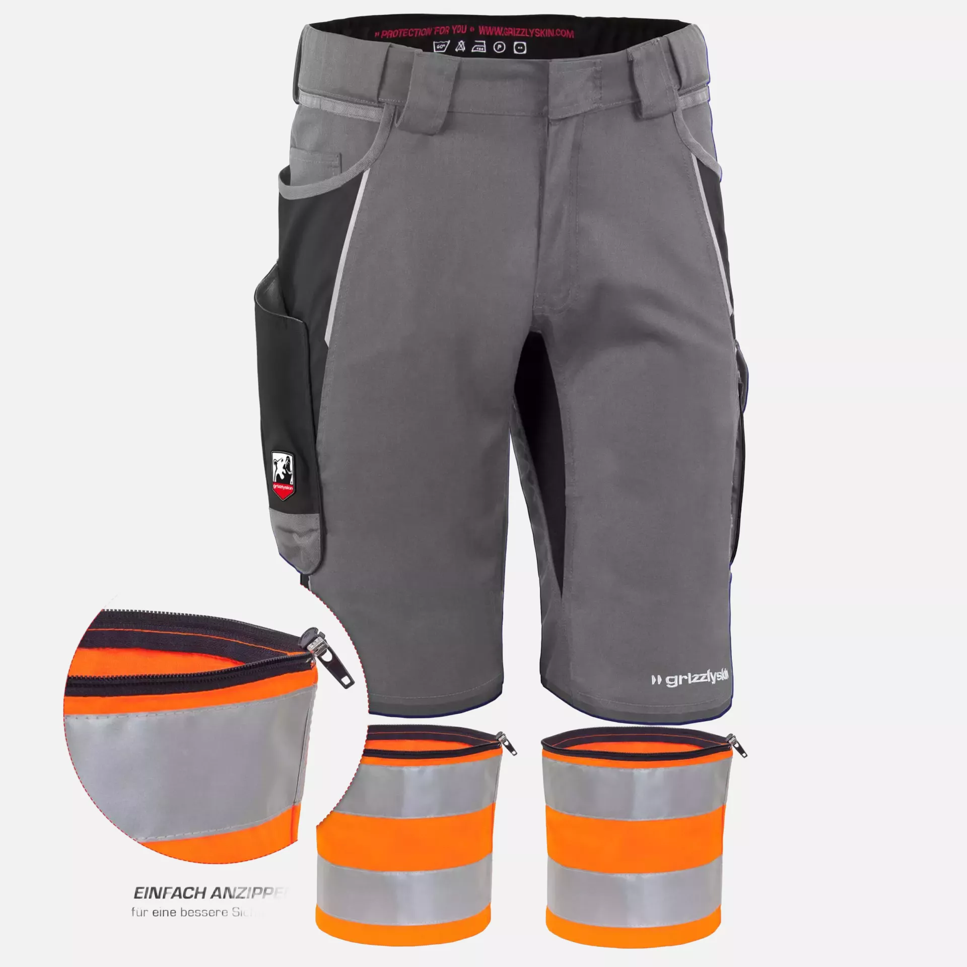 Grizzlyskin GIMRS12, IRON Reflective Strips Orange, image 2