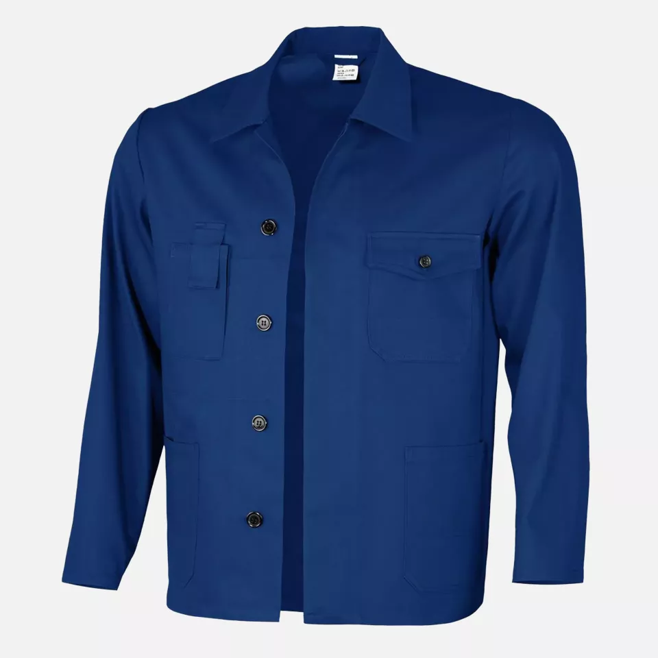Qualitex NM-44001-0300, Basic Arbeitsjacke kornblau, image 1, gallery thumbnail