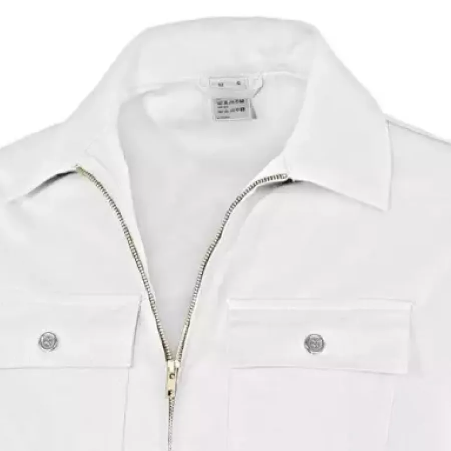 **Turn Down Collar** gives a clean, professional look while sitting comfortably around the neck throughout the day.