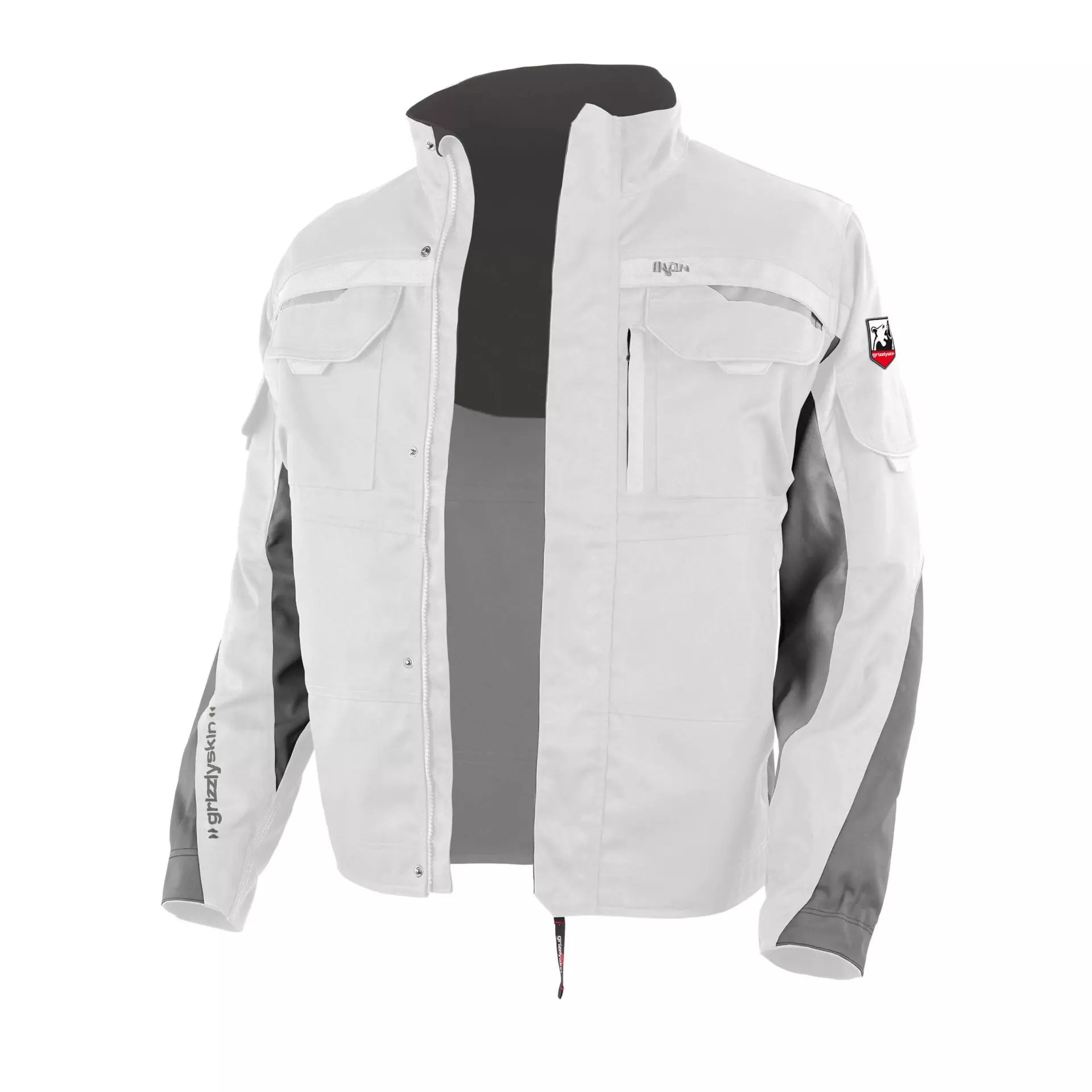 Grizzlyskin GIM3904, IRON Waist Jacket White/Grey, image 1