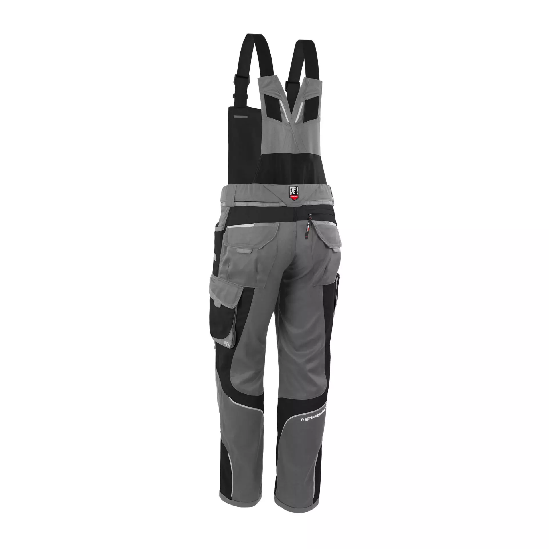 Grizzlyskin GIM3707, IRON Bib and Brace Grey/Black, image 2