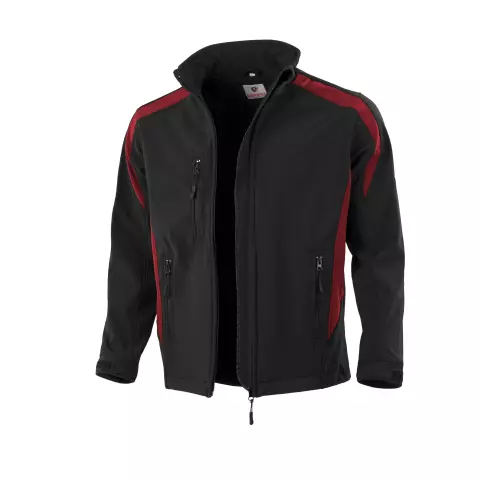 Qualitex Softshell Jacket Black/Red
