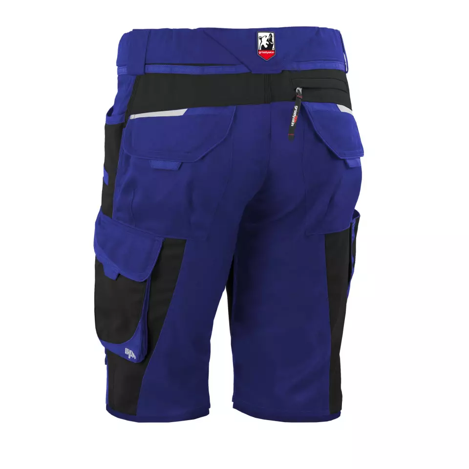 Grizzlyskin GIM3600, IRON Shorts kornblau/schwarz, image 2, gallery thumbnail