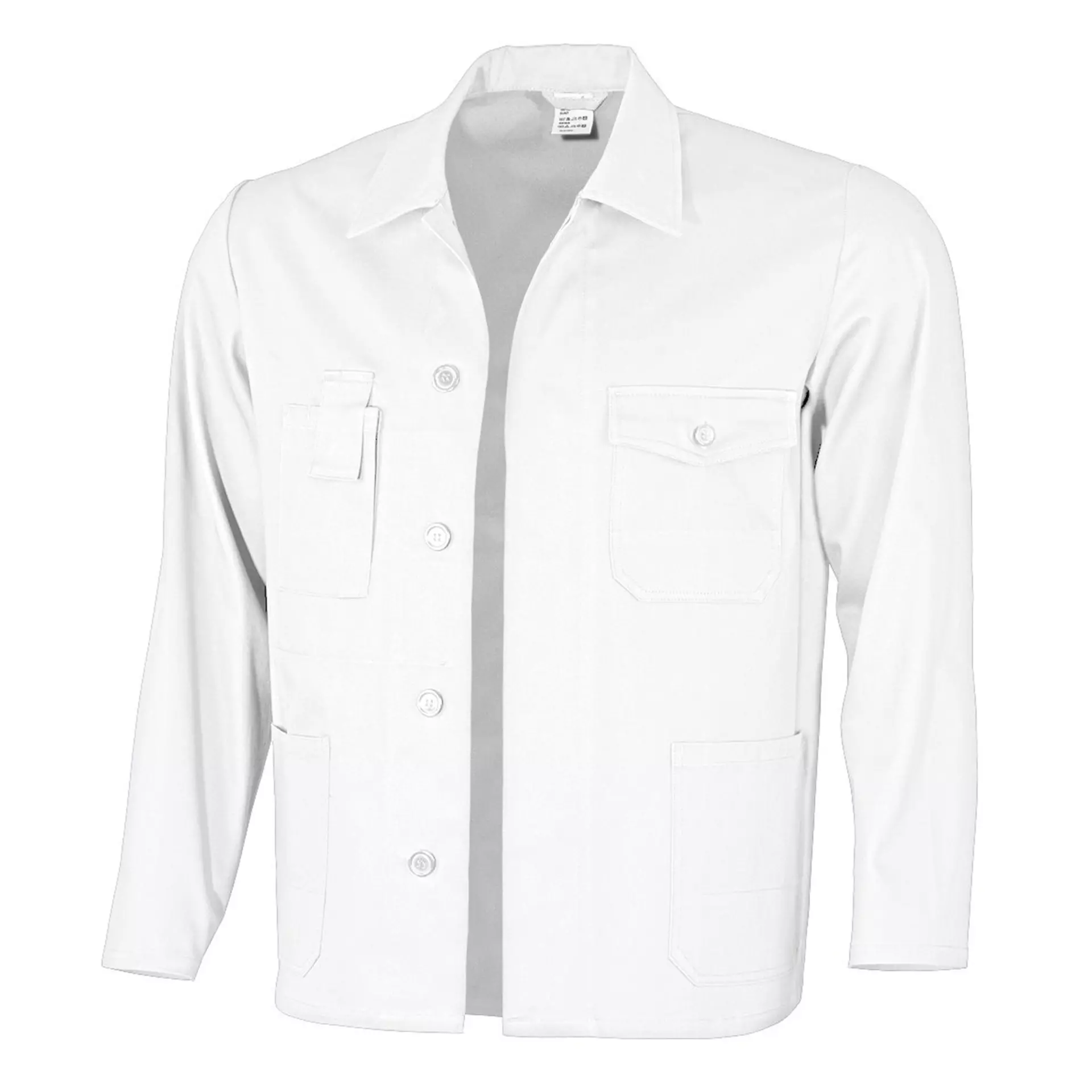 Qualitex NM-44001-3000, Basic White Work Jacket, image 1