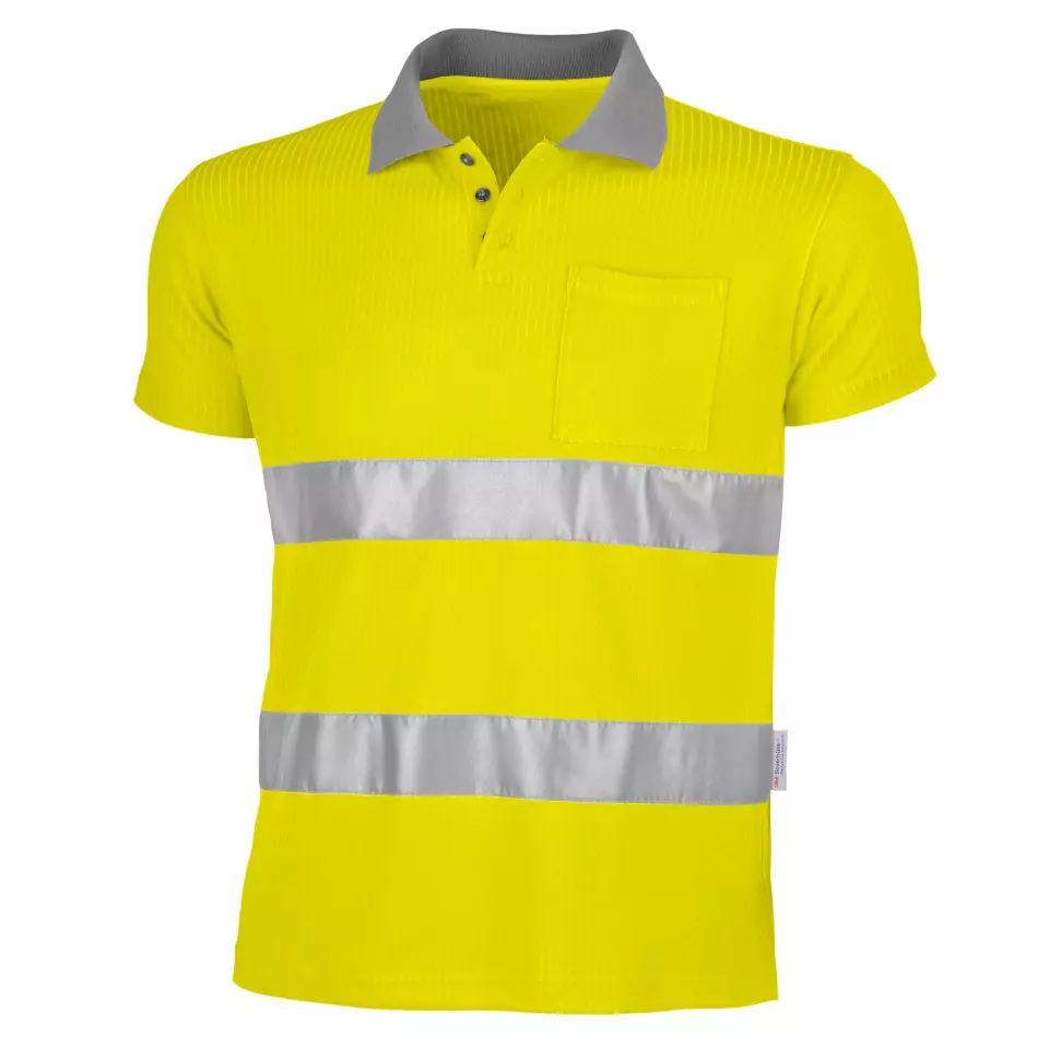 Qualitex NM-36009-9000, Signal Poloshirt warngelb, image 1, gallery thumbnail
